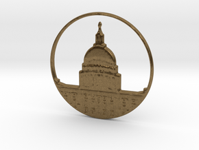 Washington DC Pendant in Natural Bronze