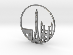 Paris Pendant in Natural Silver