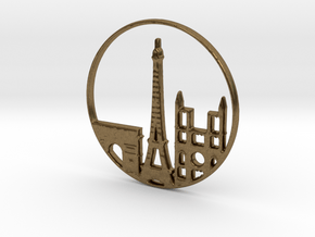 Paris Pendant in Natural Bronze