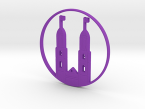 Zurich Pendant in Purple Processed Versatile Plastic