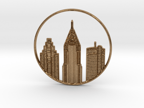 Atlanta Pendant in Natural Brass