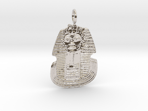 ROYAL1 Pendant in Rhodium Plated Brass