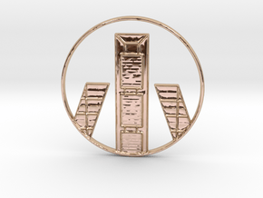 Madrid Pendant in 14k Rose Gold Plated Brass