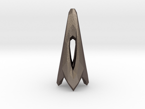 Triangle in Polished Bronzed Silver Steel
