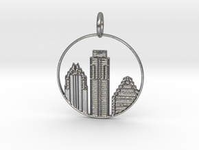 Austin Pendant With Loop in Natural Silver