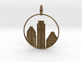 Austin Pendant With Loop in Natural Bronze