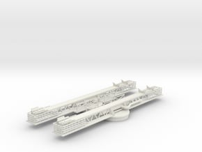 1/72 USN Catapult P-6 Set in White Natural Versatile Plastic