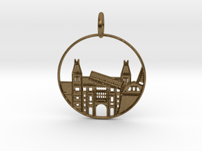 Amsterdam Pendant with Loop in Natural Bronze