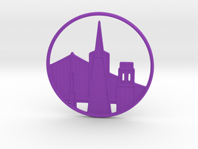 San Francisco Pendant in Purple Processed Versatile Plastic