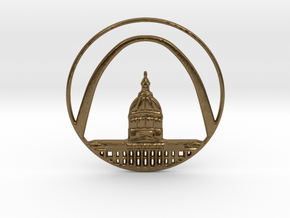 St. Louis Pendant in Natural Bronze