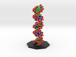 DNA Molecule Model Upright in Full Color Sandstone: Small