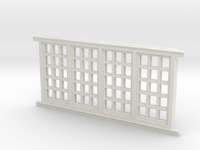 Red Barn Window Group D (1) - 72:1 Scale in White Natural Versatile Plastic