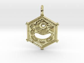 Plant Cell Pendant in 18k Gold