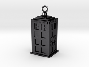 Tardis in Polished and Bronzed Black Steel