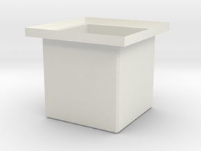 Standard cargo Box in White Natural Versatile Plastic