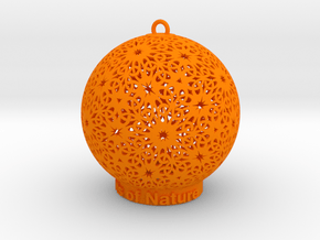 Knots Of Nature Ornament for lighting in Orange Processed Versatile Plastic
