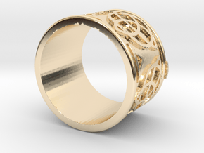 Celtic Ring Bene in 14k Gold Plated Brass