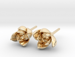 Succulent No. 1 Stud Earrings in 14K Yellow Gold