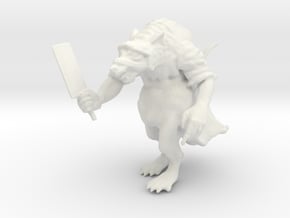 Robed Ratman in White Natural Versatile Plastic