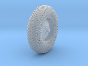 08A2-Front-Left Meshed Wheel  in Tan Fine Detail Plastic