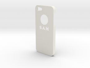 IPhone 5c Case in White Natural Versatile Plastic