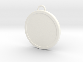 Chirstmas Ball (Flat) - Custom in White Processed Versatile Plastic