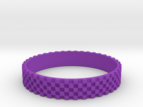Perfect Square Ring (Size-10) in Purple Processed Versatile Plastic