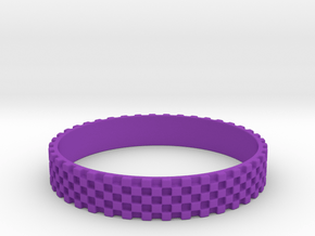 Perfect Square Ring (Size-12) in Purple Processed Versatile Plastic