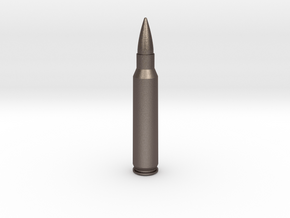 5.56x45 mm NATO in Polished Bronzed Silver Steel