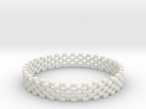 Continum Ring (Size-12) in White Natural Versatile Plastic: 12 / 66.5