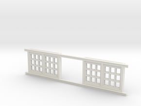 Red Barn Window Section 3x3 Special White in White Natural Versatile Plastic
