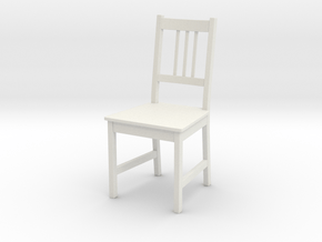 IKEA Stefan Chair in White Natural Versatile Plastic: 1:12