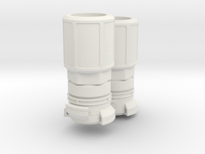 Guillemin coupling for fire truck 2x DN7 in White Natural Versatile Plastic