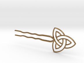 Hairpin - Celtic Knot in Natural Brass
