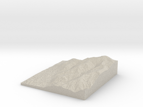 Model of Miners Ridge in Natural Sandstone