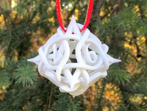Thorn d8 Ornament in White Natural Versatile Plastic