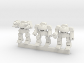 Super Soldier Walker Squadron in White Natural Versatile Plastic