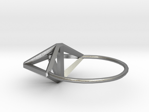 Simplify (Amplituhedron Ring) Statement Ring  in Natural Silver: 5 / 49