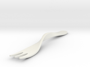 Callam Fork in White Natural Versatile Plastic