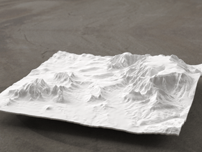 6'' Sedona Terrain Model, Arizona, USA in White Natural Versatile Plastic