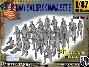 1/87 US Navy Okinawa Set 6 in Tan Fine Detail Plastic