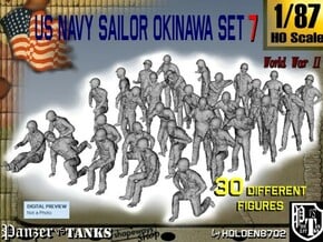 1/87 US Navy Okinawa Set 7 in Tan Fine Detail Plastic