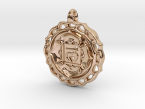 Muladhara - Chakra 1 in 14k Rose Gold Plated Brass