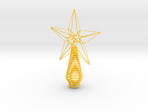 Christmas Tree Top in Yellow Processed Versatile Plastic