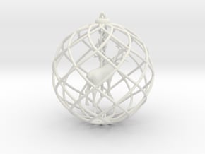 Xmas decoration » Elk in White Natural Versatile Plastic