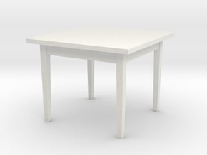 1:48 38x38x30 Table (not full size) in White Natural Versatile Plastic