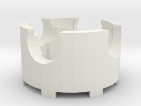 Centrifuge head for DIY tabletop microcentrifuge in White Natural Versatile Plastic