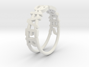 ShapeDiver Ring in White Natural Versatile Plastic