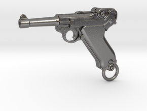 Luger Gun in Polished Nickel Steel