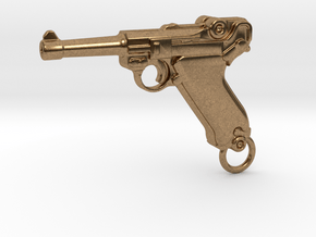 Luger Gun in Natural Brass